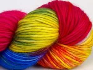Hand Dyed Superwash Merino Gökkuşağı