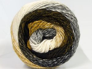 Cakes Alpaca Worsted Beyaz Açık Zeytin Yeşili Gri Siyah