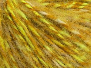 Alpaca Colors Neon Yeşil Altın Krem