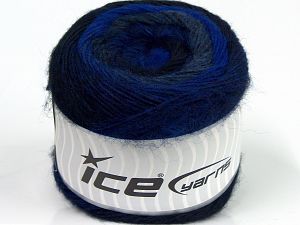 Cakes Alpaca Worsted Blue Shades, Navy, Grey