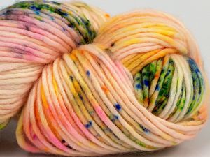 Hand Dyed Superwash Merino Gökkuşağı Krem