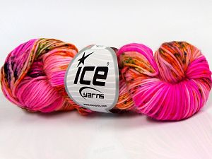 Hand Dyed Superwash Merino Gökkuşağı Pembe