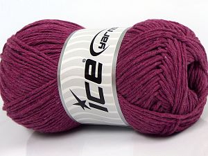 Natural Cotton Worsted Koyu Fuşya