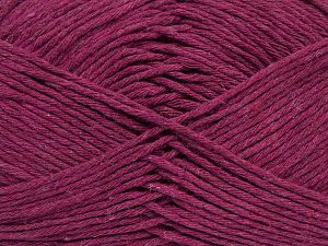 Natural Cotton Worsted Koyu Fuşya