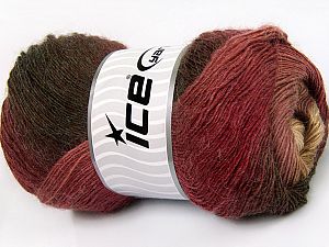 Lüks İplik Bordo Kahverengi Tonları