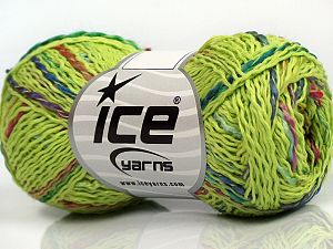Sale Yazlık İplikler Gökkuşağı Pistachio Green