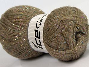Elite Shawl Glitz Açık Kamel Iridescent