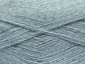 Elite Shawl Glitz Açık Mavi