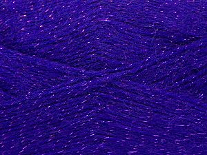 Elite Shawl Glitz Koyu mor
