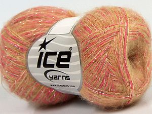 Simli İplik Gümüş Pembe Milky Brown