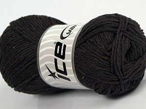 Natural Cotton Worsted Koyu Kahverengi