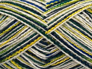 Sale Self-Striping Beyaz Yeşil Tonları Mavi Tonları