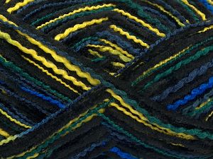 Sale Self-Striping Sarı Yeşil Tonları Mavi Tonları Siyah