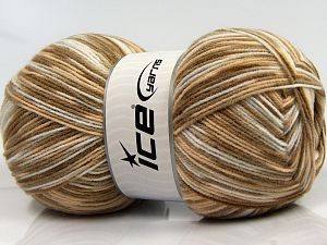 Sale Self-Striping Beyaz Kahverengi Tonları