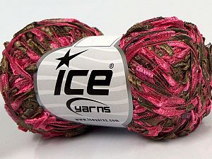 Sale Yazlık İplikler Pembe Açık Kahve Trellis