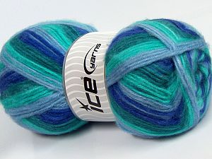 Sale Self-Striping Yeşil Tonları Mavi Tonları