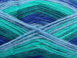 Sale Self-Striping Yeşil Tonları Mavi Tonları