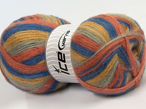 Sale Self-Striping Somon Açık Gri Altın Mavi