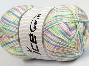 Sale Self-Striping Sarı Beyaz Pembe Leylak Yeşil