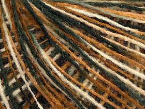 Sale Self-Striping Gri Krem Kahverengi Siyah