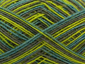 Sale Sock Yarn Turkuaz Açık Yeşil Gri