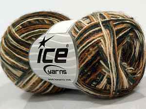 Sale Self-Striping Gri Krem Kahverengi Siyah