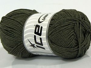 Natural Cotton Worsted Haki