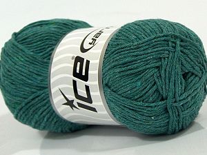 Natural Cotton Worsted Light Emerald Green