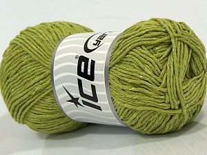 Natural Cotton Worsted Pistachio Green