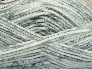 Sale Self-Striping Beyaz Gri Tonları Bej