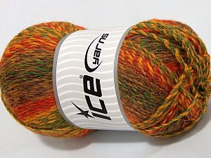 Sale Self-Striping Sarı Kırmızı Yeşil Kahverengi