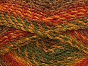 Sale Self-Striping Sarı Kırmızı Yeşil Kahverengi