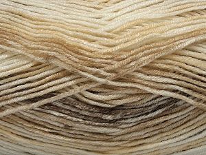 Sale Self-Striping Krem Tonları Kahverengi Tonları
