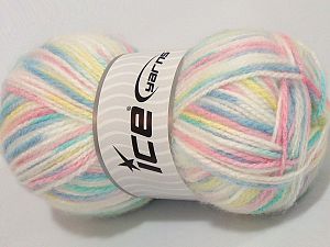 Sale Self-Striping Sarı Beyaz Turkuaz Pembe