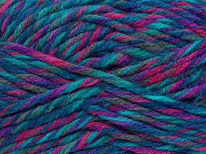 Sale Self-Striping Turkuaz Tonları Mor Fuşya