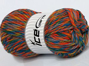 Sale Self-Striping Turuncu Leylak Yeşil Altın Mavi