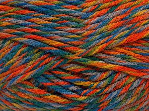 Sale Self-Striping Turuncu Leylak Yeşil Altın Mavi