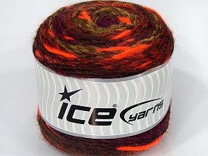 Sale Cakes Yarn Mor Turuncu Kahverengi