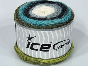 Sale Cakes Yarn Beyaz Turkuaz Gri Yeşil Siyah