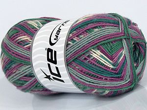 Sale Sock Yarn Leylak Açık Yeşil Gri