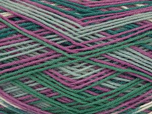 Sale Sock Yarn Leylak Açık Yeşil Gri