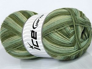 Sale Sock Yarn Yeşil Tonları