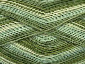 Sale Sock Yarn Yeşil Tonları
