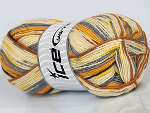 Sale Sock Yarn Sarı Tonları Gri