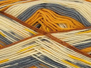 Sale Sock Yarn Sarı Tonları Gri