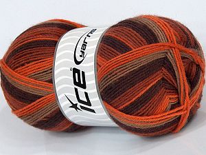 Print Sock Copper Shades