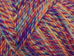 Sale Self-Striping Sarı Mor Turuncu Mavi