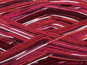 Sale Self-Striping Beyaz Bordo Tonları