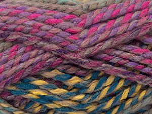 Sale Self-Striping Sarı Mor Tonları Fuşya