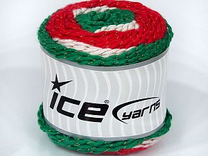 Sale Cakes Yarn Beyaz Kırmızı Yeşil